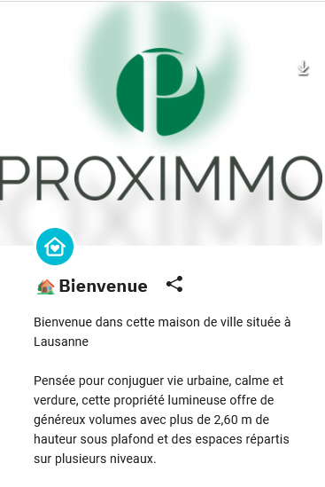 Branding agence intégré dans une visite Vizion